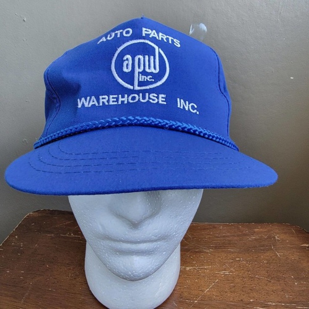 Vintage Auto Parts Warehouse Inc. Spark Plugs Blue Snapback Baseball Hat